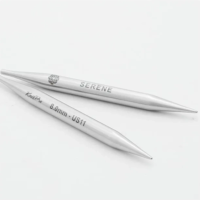 Guía Técnica de Medidas 3 Puntas de Agujas Circulares Intercambiables KnitPro Línea Mindful