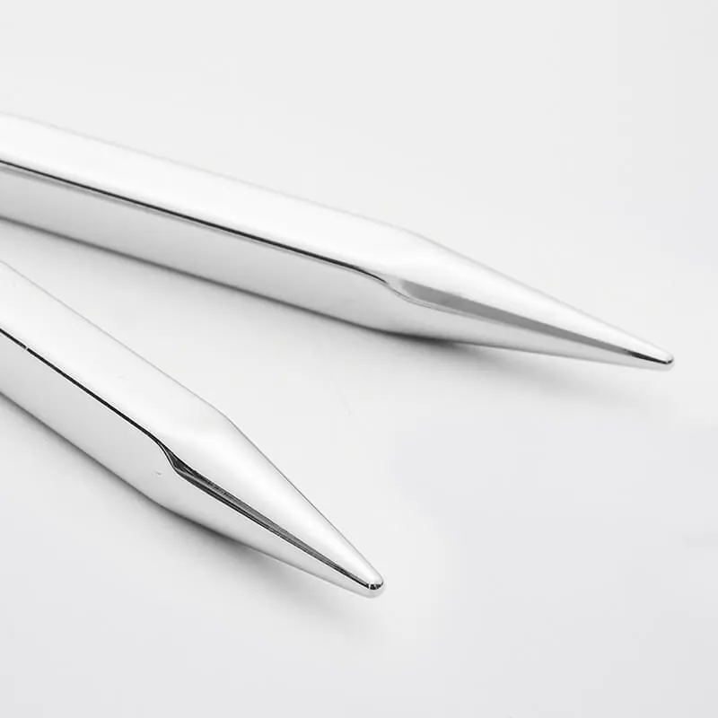 Guía Técnica de Medidas 2 Puntas de Agujas Circulares Intercambiables KnitPro Línea Nova Cubics