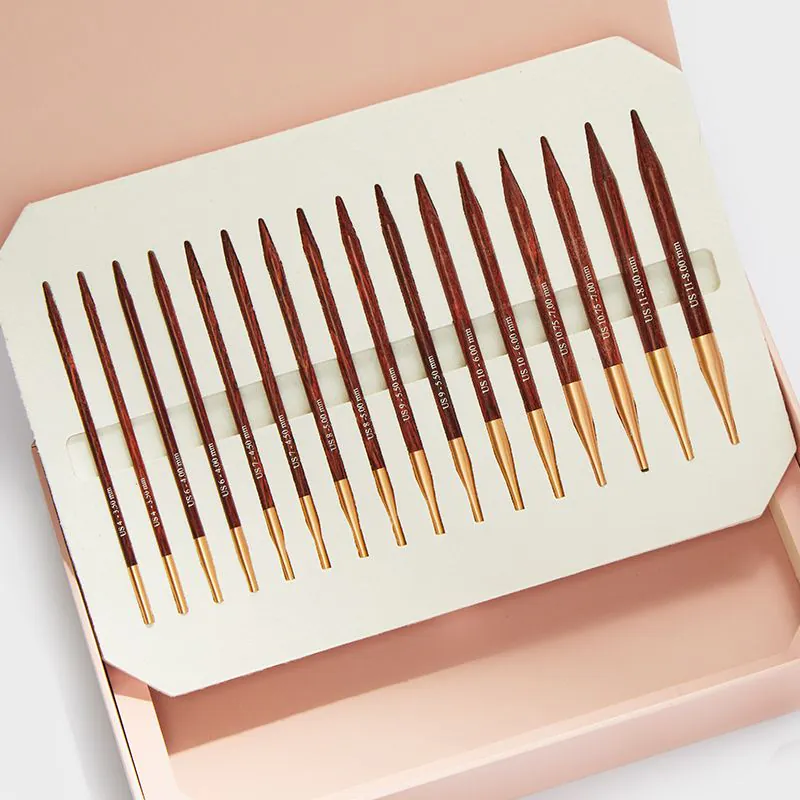 Guía Técnica de Medidas 15 Set de Agujas Circulares Intercambiables 13 cm KnitPro Symfonie Rose Deluxe