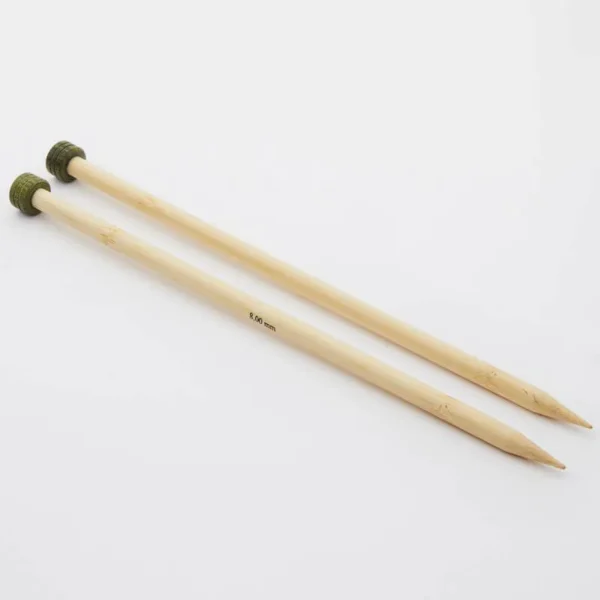 Agujas Rectas KnitPro Línea Bamboo 25, 30 y 33 cm