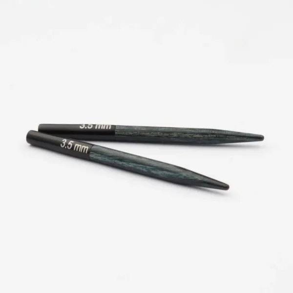 Puntas de Agujas Circulares Intercambiables Línea Denim Indigo Mini 5cm 3.5mm