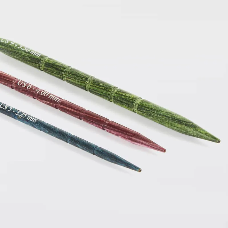 Set Agujas Auxiliares KnitPro Madera | Trenzas y Ochos 6 Agujas auxiliares de madera para trenzas KnitPro