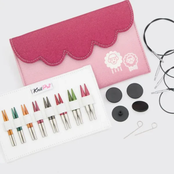 Set de Agujas Circulares Intercambiables Mini 5 cm KnitPro Dreamz