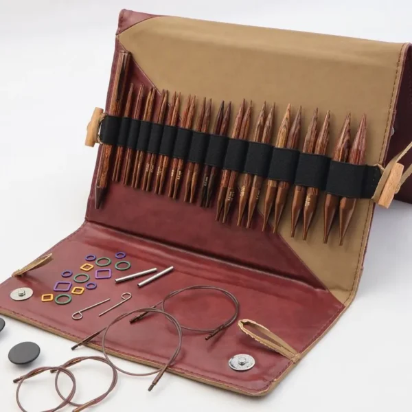 Set de Agujas Circulares Intercambiables Cortas 10 cm KnitPro Ginger Grande