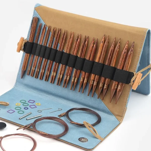 Set de Agujas Circulares Intercambiables 13 cm KnitPro Ginger Grande