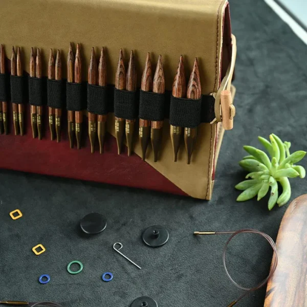 Set de Agujas Circulares Intercambiables Cortas 10 cm KnitPro Ginger Regal