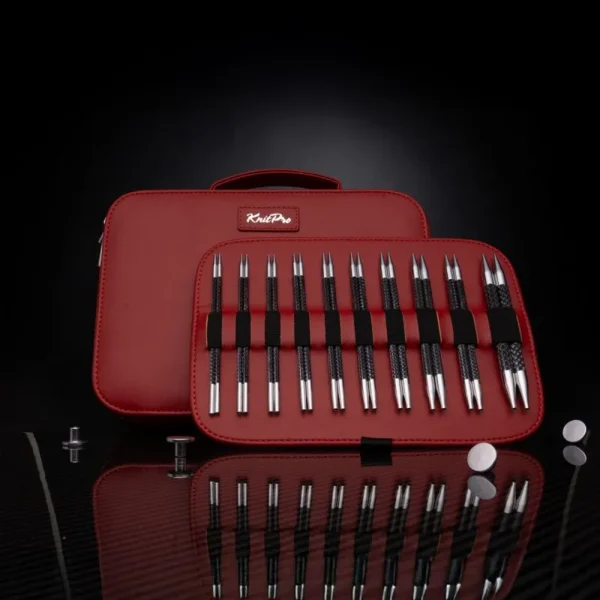 karbonz-elan-gift-set-2 Set Premium de Agujas Circulares Intercambiables 13 cm KnitPro Karbonz Élan