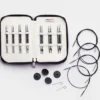 Set de Agujas Circulares Intercambiables Cortas 10 cm KnitPro Karbonz Midi