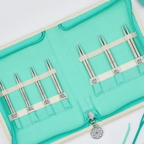 Set de Agujas Circulares Intercambiables Cortas 10 cm KnitPro Mindful Grace