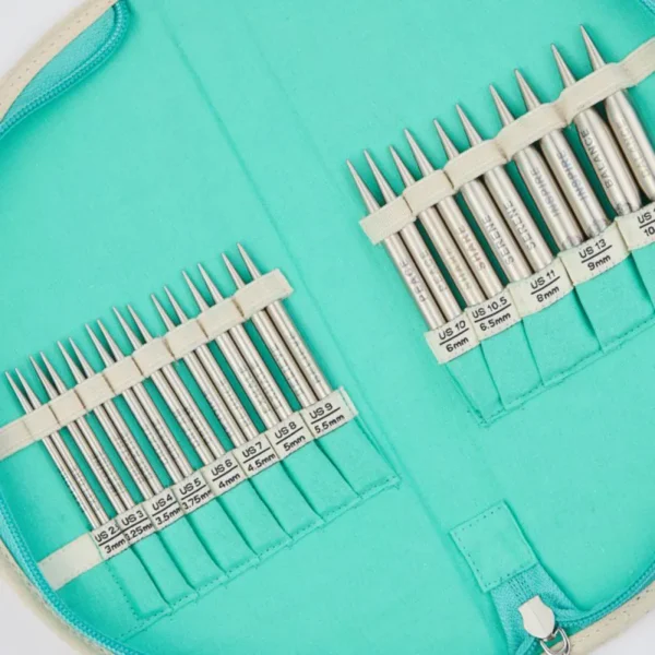 Set de Agujas Circulares Intercambiables Cortas 10 cm KnitPro Mindful Passion