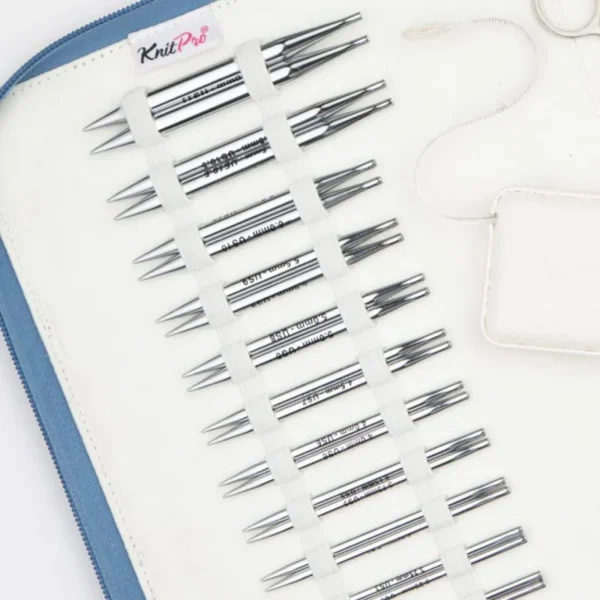 Set de Agujas Circulares Intercambiables Cortas 10 cm KnitPro Nova Regal