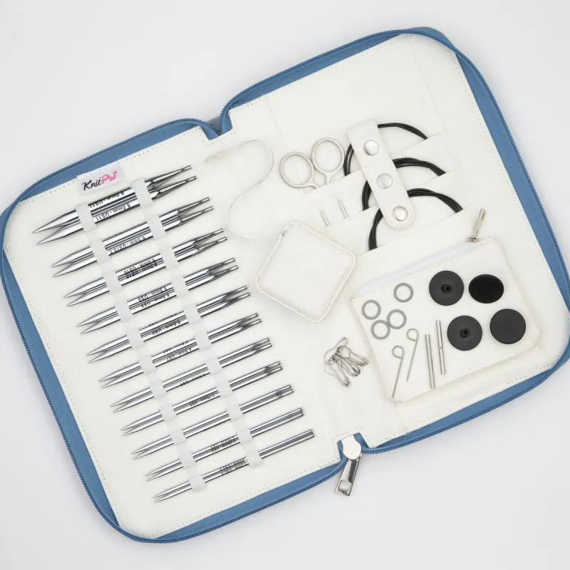 Agujas Circulares KnitPro Nova Regal Set 11 pares Intercambiables 3 Set de Agujas Circulares Intercambiables 13 cm KnitPro Nova Regal