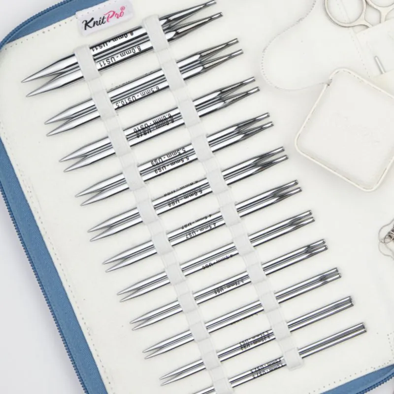 Agujas Circulares KnitPro Nova Regal Set 11 pares Intercambiables 2 Set de Agujas Circulares Intercambiables 13 cm KnitPro Nova Regal