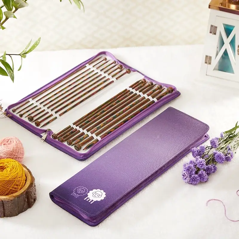 Agujas Rectas KnitPro Symfonie Deluxe | 30 y 35cm 8 Sets de Agujas Rectas Línea Symfonie 35 cm