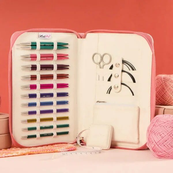 Set de Agujas Circulares Intercambiables 13 cm KnitPro Zing Regal