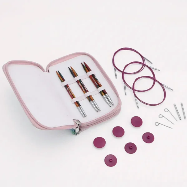 Agujas Circulares KnitPro Symfonie2 Starter Set 3 pares Intercambiables