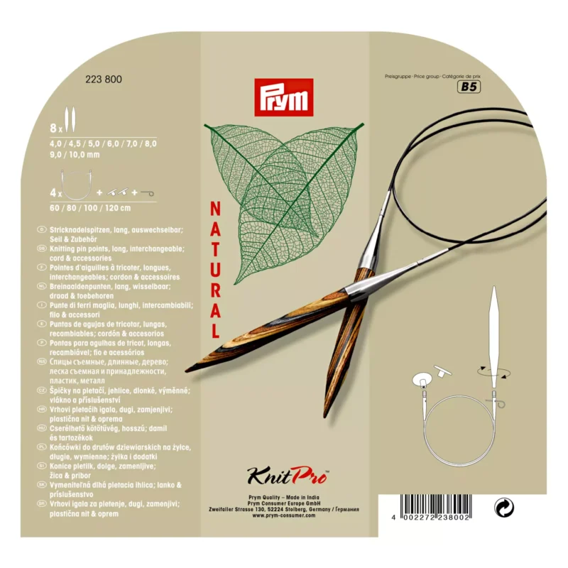 Agujas Circulares Prym 1530 Natural Set