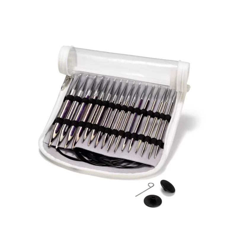 Agujas Circulares Prym Lilac Stripes Set