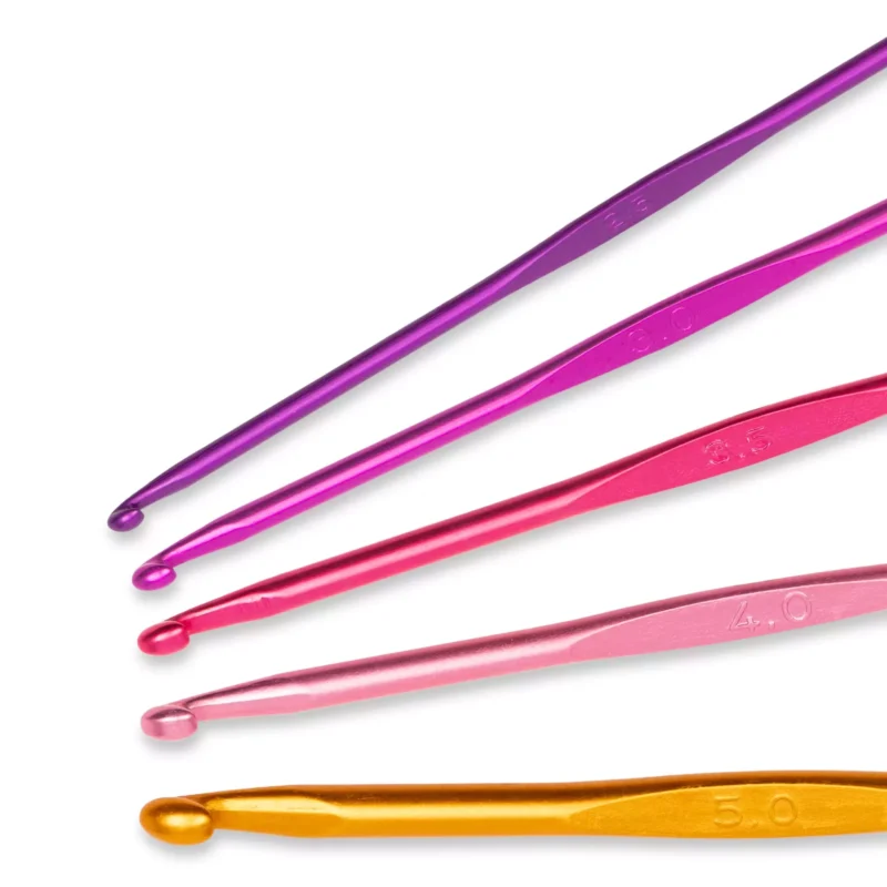 Crochet Prym Colour Collection Kit | 5 agujas aluminio de 2.5 a 5mm