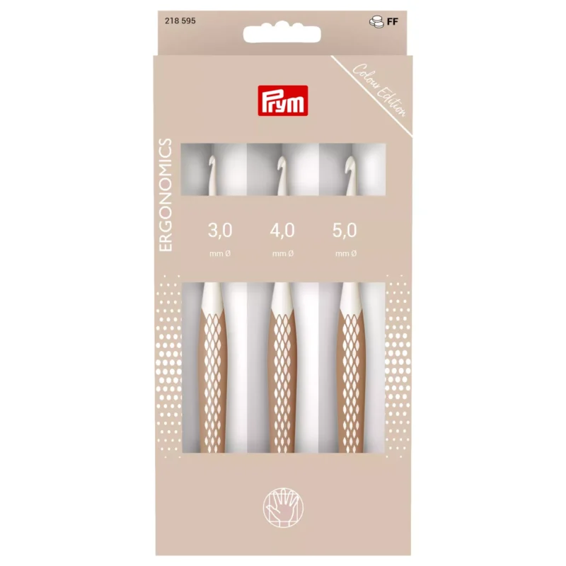 Crochet Prym Ergonomic Kit 3 agujas