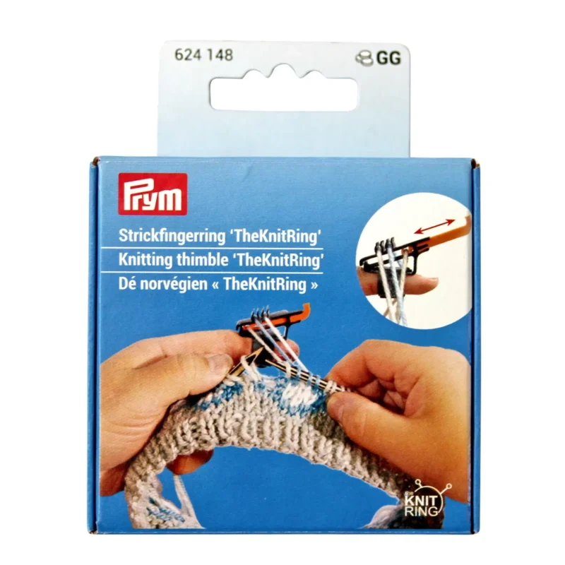 Dedal para tejido TheKnitRing Prym | Guía ajustable para 2 y 3 colores