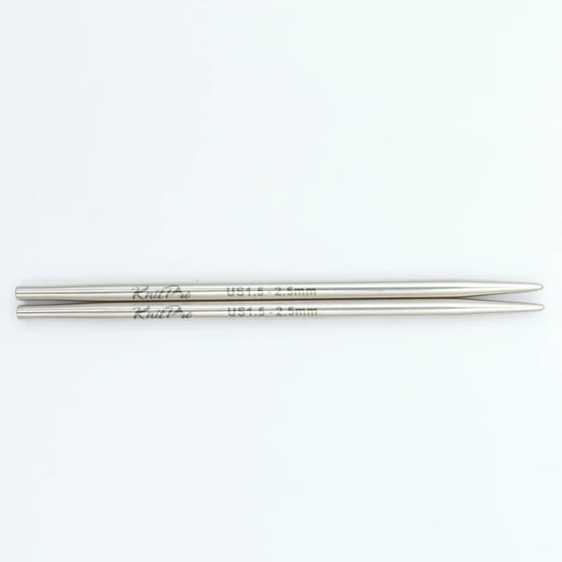 Agujas Circulares KnitPro Mindful Petite 2.00, 2.25, 2.50 & 2.75mm Intercambiables de 5, 7.5, 10 & 13cm 14 Agujas Circulares KnitPro Mindful Petite Intercambiables 7,5cm