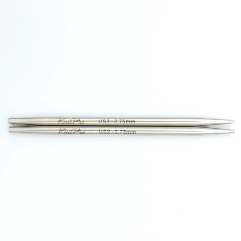 Agujas Circulares KnitPro Mindful Petite 2.00, 2.25, 2.50 & 2.75mm Intercambiables de 5, 7.5, 10 & 13cm 13 Agujas Circulares KnitPro Mindful Petite Intercambiables 7,5cm