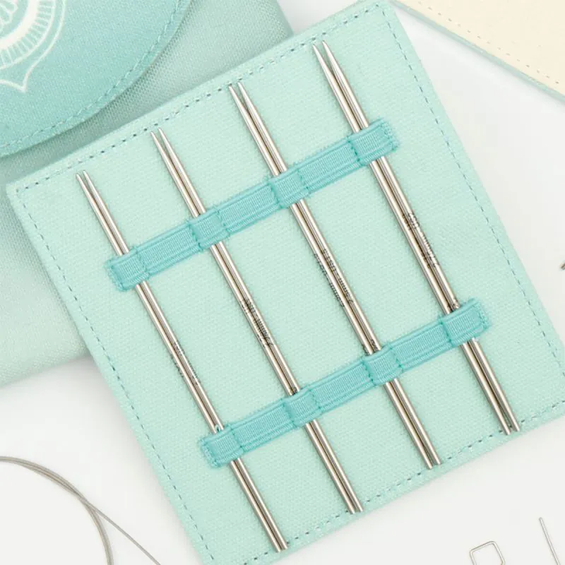 Agujas Circulares KnitPro Mindful Petite Midi Set 8 pares Intercambiables 10 & 13cm 2 Agujas Circulares KnitPro Mindful Petite Midi Set