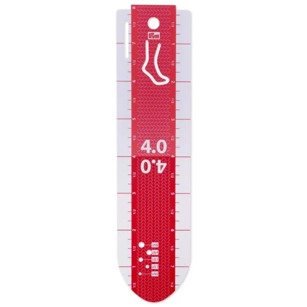 Regla para medir calcetines Prym | 20 cm