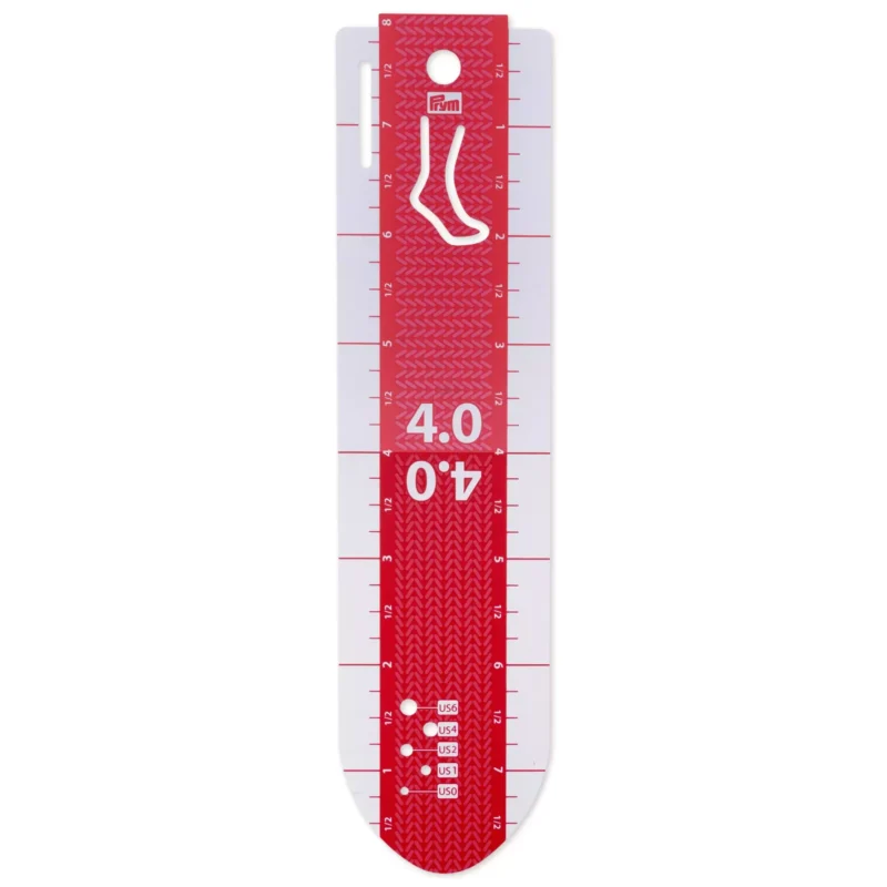 Regla para medir calcetines Prym | 20 cm