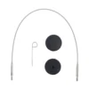 Cables Fijos KnitPro GlideX Acero Inoxidable 20cm