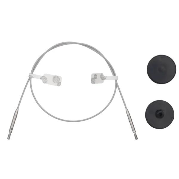 Cables Fijos KnitPro GlideX Acero Inoxidable 35cm