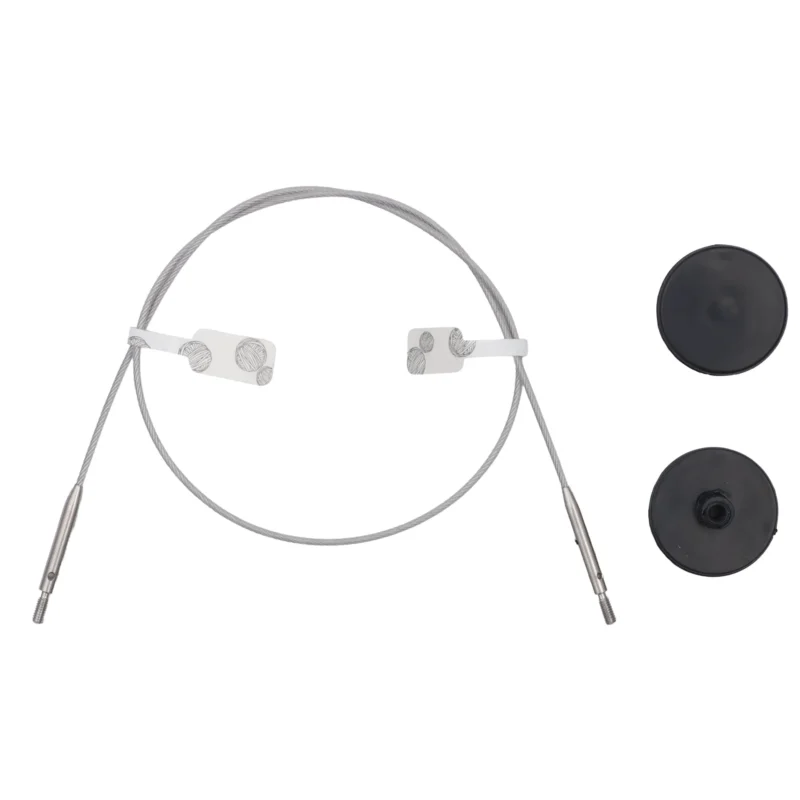 Cables Fijos KnitPro GlideX Acero Inoxidable 35cm