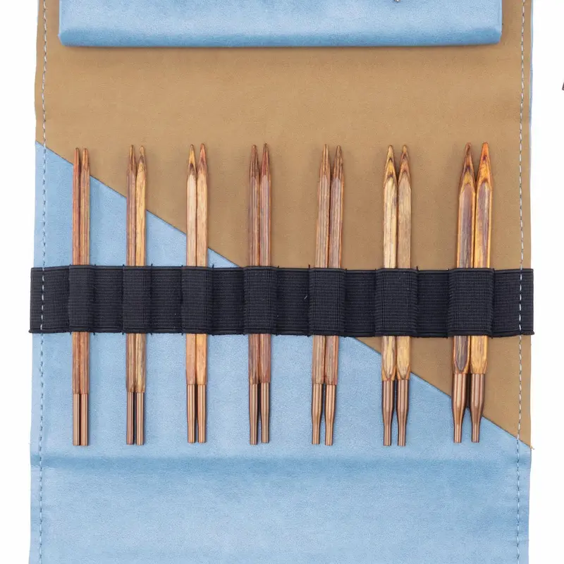 Agujas Circulares KnitPro Ginger Cubics Set 7 pares Intercambiables 3 Agujas Circulares KnitPro Ginger Cubics Set 7 pares Intercambiables