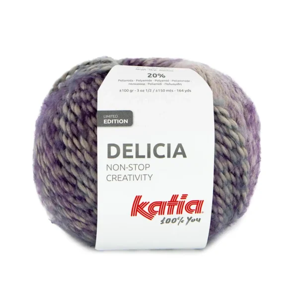 Katia Delicia Lana multicolor efecto ondé