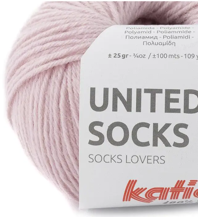 United Socks Katia | Lana Superwash para medias 2 lana hilo unitedsocks tejer lana superwash poliamida rosa otono invierno katia 14 fhd 2